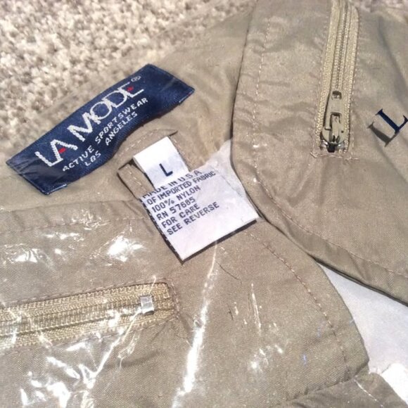 Men's Windbreaker, Lightweight Jacket, Long Sleeve, Size L, CANON Logo - Picture 2 of 3